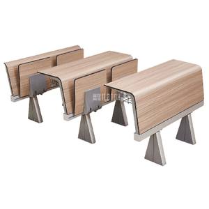 College Modern Tip-up School Double Table And Chairs Set