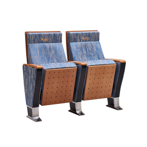 Modern Commercial Auditorium Seating with Writing Tablet
