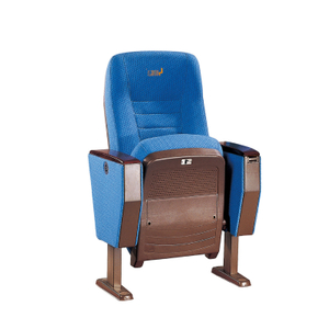 Environmental Fabric Auditorium Seating with Wooden Armrest